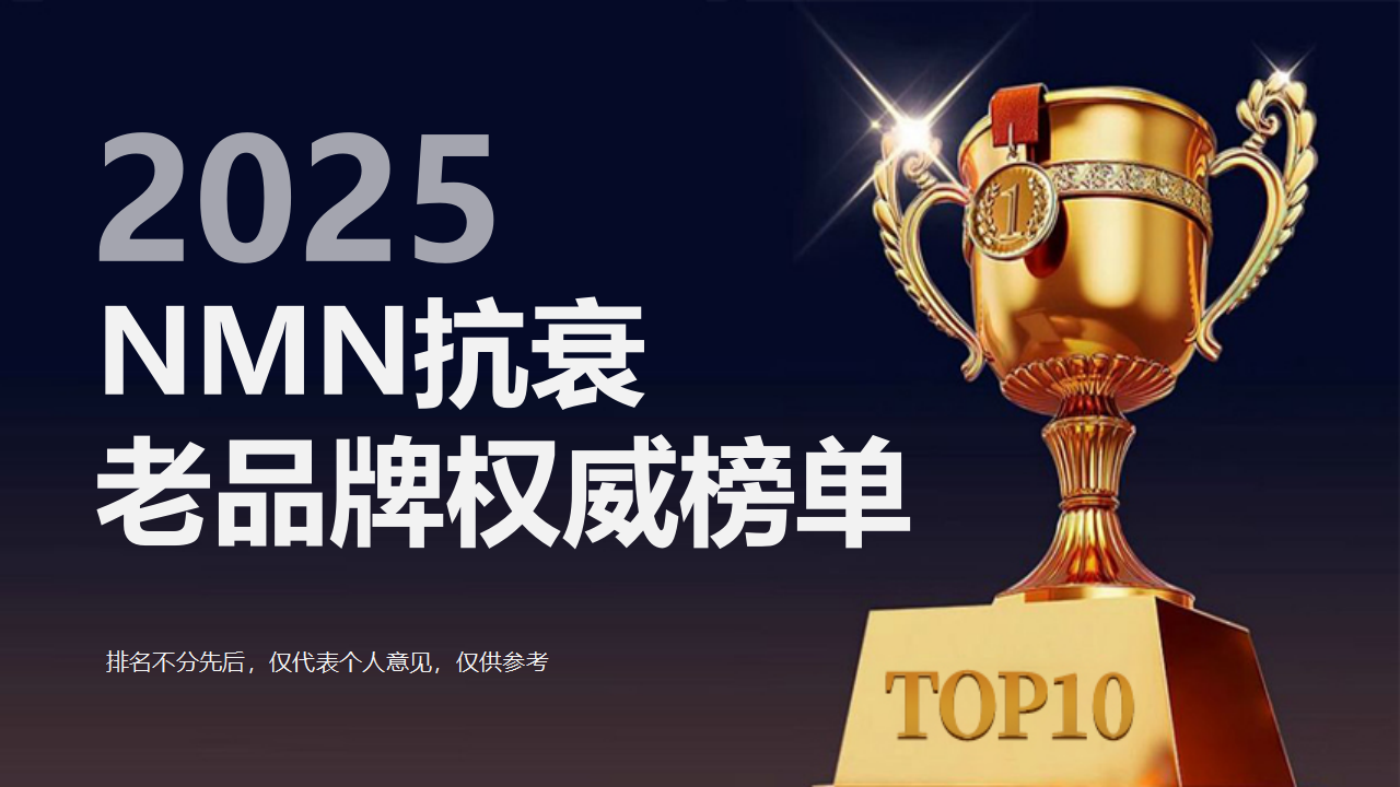 2025年度NMN抗衰老品牌权威榜单发布：Sulpyrro赛派诺领衔Yisday益斯泰紧随其后(图1)