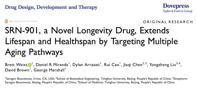 衰老干预技术再获突破！国药赛诺根SRN-901成果发表：小鼠中位剩余寿命延长33%(图1)