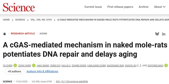 从人工智能监管制度到破解长寿密码同济大学两项成果同日登上《科学(图2)