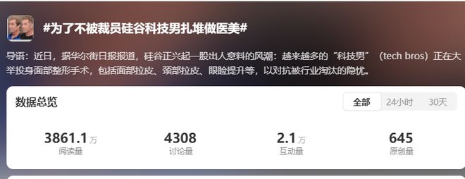 996卷成002后硅谷科技男为不被裁员扎堆做医美……(图4)