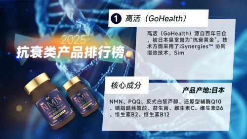 NMN品牌排行榜NMN口服抗衰老产品十款推荐实验室级让年轻状态加速回归(图2)